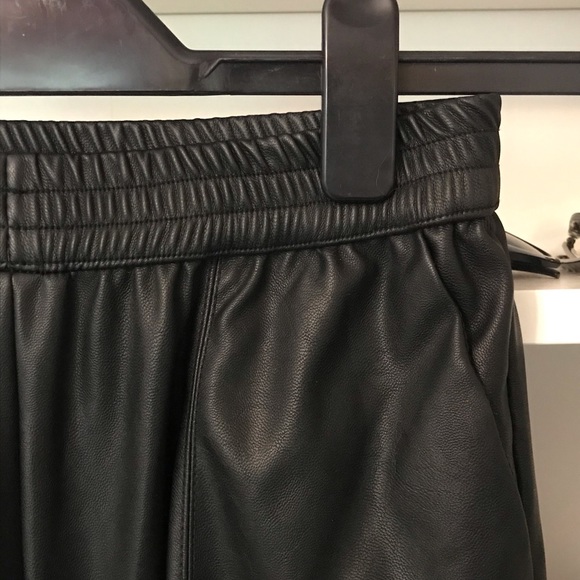 Black faux-leather Asos trousers! - Picture 5 of 6